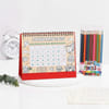 Buy Colourful Year Personalized 2026 Calendar Gift Combo For Kids