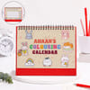 Colouring Creativity Personalized 2026 Calendar For Kids