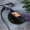 Gift Compact Leather Earphones Case