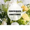 Congratulations bouquet, yellow-white-green