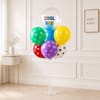 Gift Cool Bro Colourful Dot Balloon Arrangement for Rakhi