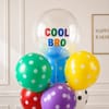 Buy Cool Bro Colourful Dot Balloon Arrangement for Rakhi