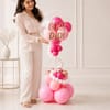 Shop Cool Didi Pink Gold Balloon Arrangement for Rakhi