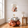 Gift Cool Didi Rose Gold Silver Balloon Arrangement for Rakhi