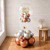 Cool Didi Rose Gold Silver Balloon Arrangement for Rakhi
