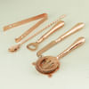 Shop Copper Bar Tools Set With Wooden Stand