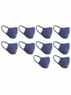 Shop Cotton Face Mask - Flat Dust Masks - Navy Blue