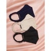 Cotton Face Mask - Plain - Set Of 3 Online