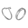 Buy Couple Ring - Budding Rose Love - 925 Silver Plated - Set Of 2