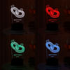 Shop Couple Ring Personalized LED Lamp - Black Base