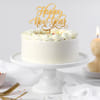 Gift Creamy Vanilla New Year Cake