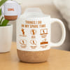 Cricket Addict Personalized Mug with Cork Base