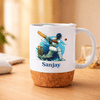 Shop Cricket Fan's Personalized Mug with Cork Base