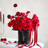 Crimson 35 Roses & Gerberas Arrangement
