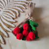 Gift Crochet Red Tulip Bouquet - Single Piece