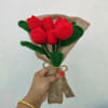 Buy Crochet Red Tulip Bouquet - Single Piece