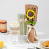 Shop Crochet Sunflower & Glass Sipper Gift Combo