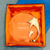 Buy Crystal Trophy with Fibre Work - Customized with Company Name & Message