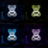 Buy Cuddly Bear Personalized Black Base LED Lamp