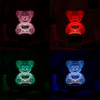Shop Cuddly Bear Personalized Black Base LED Lamp