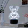 Cuddly Bear Personalized Black Base LED Lamp Online