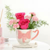 Gift Cup Of Love And Flowers