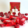 Cupid Figurine with KitKat Bites & Guylian Chocolates