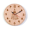 Customized Christmas Themed Wooden Clock Online