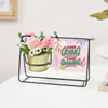 Customized Inspire And Flourish Swinging Metal Planter Online