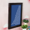 Gift Customized Prophetic Advice Islamic Wall Frame