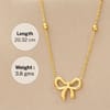 Shop Cute Bow Gold Necklace