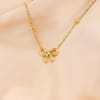 Cute Bow Gold Necklace