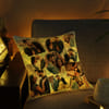 Buy Cute Couple Personalized LED Satin Cushion