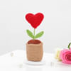 Cute Crochet Heart In A Pot - Single Piece Online