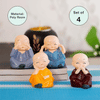 Buy Cute Expressive Monk Figurines Set Of 4