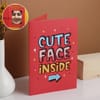 Cute Face Inside Mirror Card