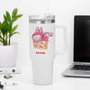 Gift Cute Labubu Personalized Matte White Tumbler
