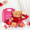 Cute Love Teddy Hamper Online
