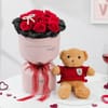 Cute Love Valentines Day Teddy Gift Combo
