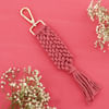 Gift Cute Maroon Macrame Bag Charm