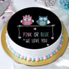 Cute Owls Baby Shower Poster Cake (1 Kg) Online