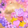 Gift Cute Peppa Pig Foil Balloons - Set Of 7