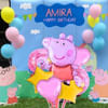 Buy Cute Peppa Pig Foil Balloons - Set Of 7
