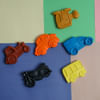 Gift Cute Vehicles-Shaped Crayons - Set Of 6