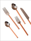 Buy Cutlery With Copper Plating On Handles - Set Of 5