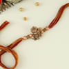 Gift CZ And Copper Hanuman Rakhi