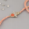CZ And Stone Hamsa Rakhi Online