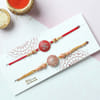 Buy CZ Stone Designer Rakhi (Set of 2)
