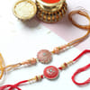 CZ Stone Designer Rakhi (Set of 2) Online