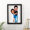 Dad And Daughter Personalized Caricature Photo Frame Online